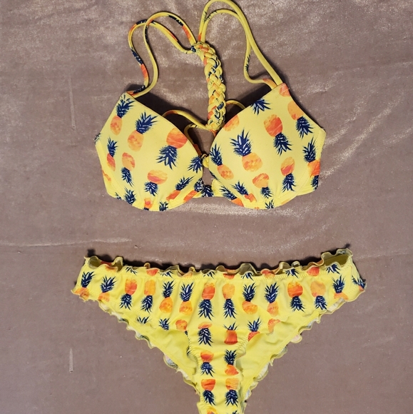yellow pineapple bikini